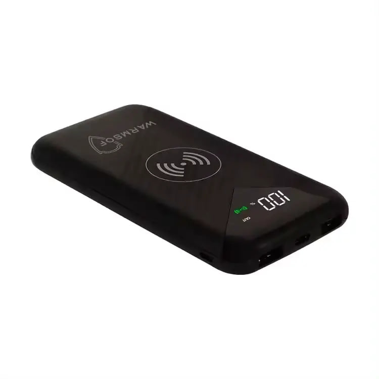 Повербанк з бездротовою зарядкою UWarmSof 10000mAh УМБ з швидкою зарядкою для смартфона LED-дисплеєм Чорний - 2