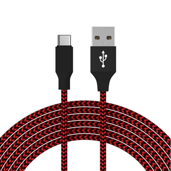 Зарядний кабель для швидкого зарядки телефону UWarmSof usb to type c універсальний провід для заряджання смартфона планшета годинника шнур зарядки червоний