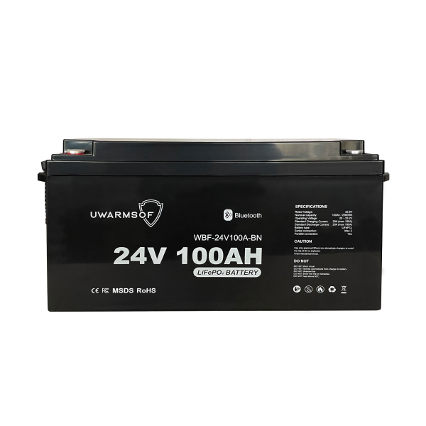 Акумуляторна батарея UWarmSof LiFePo4 24V 100Ah з Bluetooth - 2
