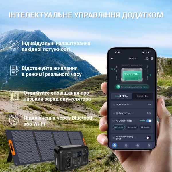 Зарядна станція для дому Uwarmsof 2400 Вт мобільна електростанція для заряджання ноутбука телефону повербанка холодильника котла квартири - 8