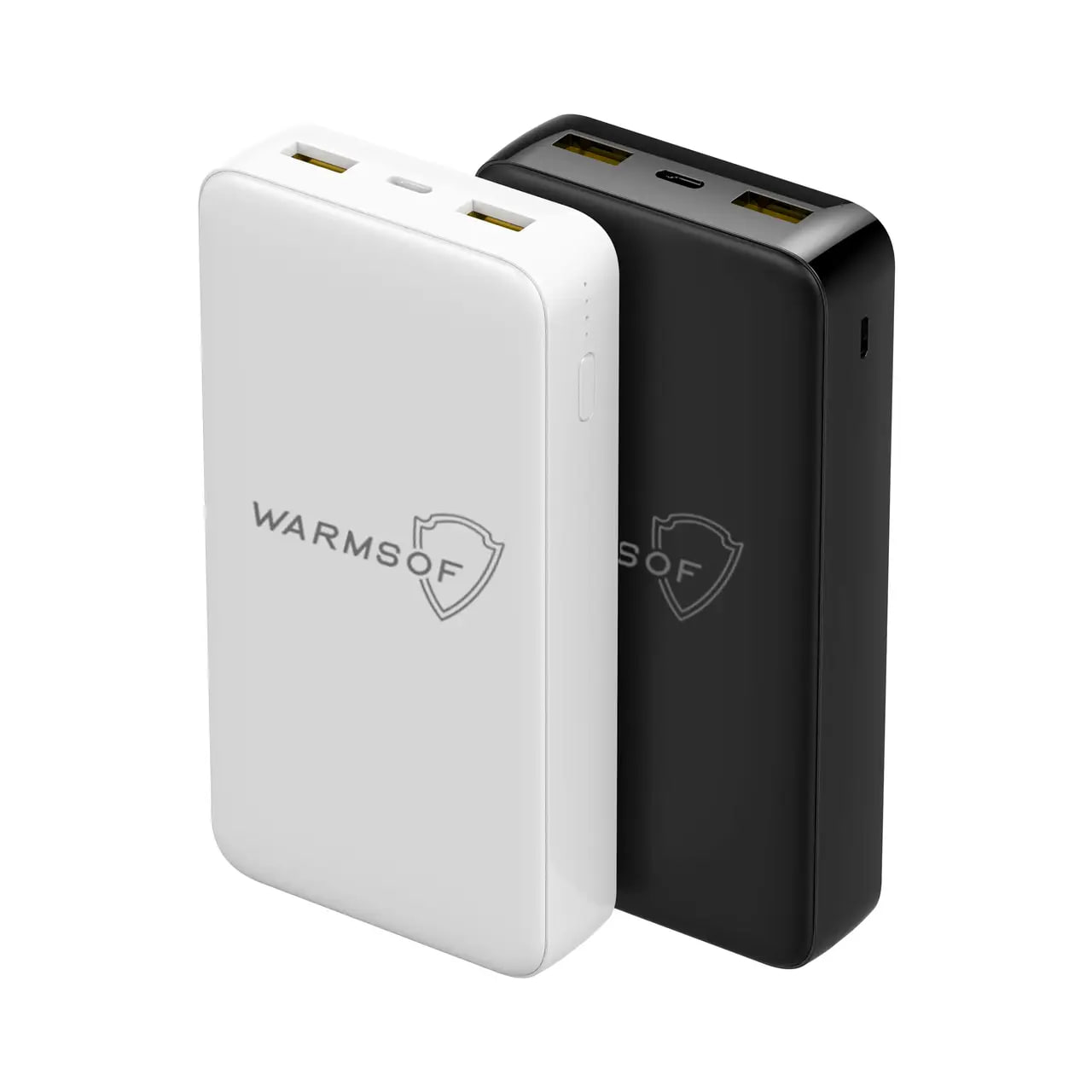Універсальна мобільна батарея UWarmSof 20000mAh повербанк із швидкою зарядкою для телефону Білий - 2