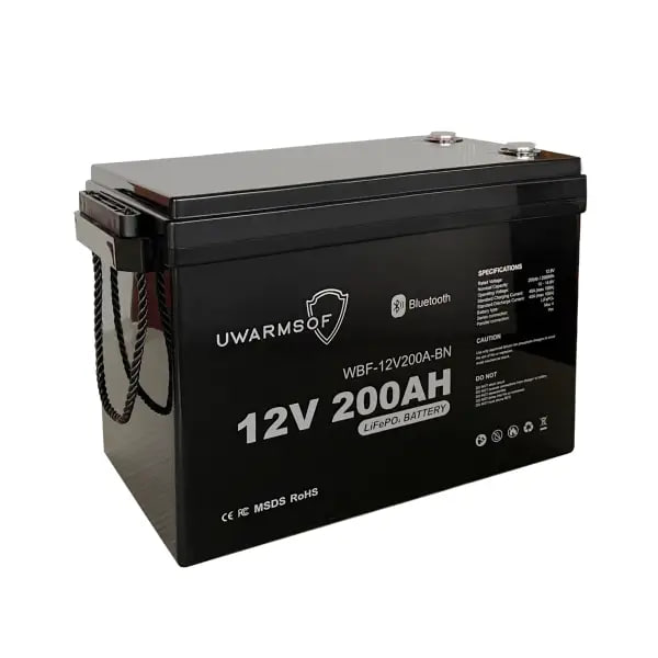 Акумуляторна батарея UWarmSof LiFePo4 12V 200Ah з Bluetooth - 3