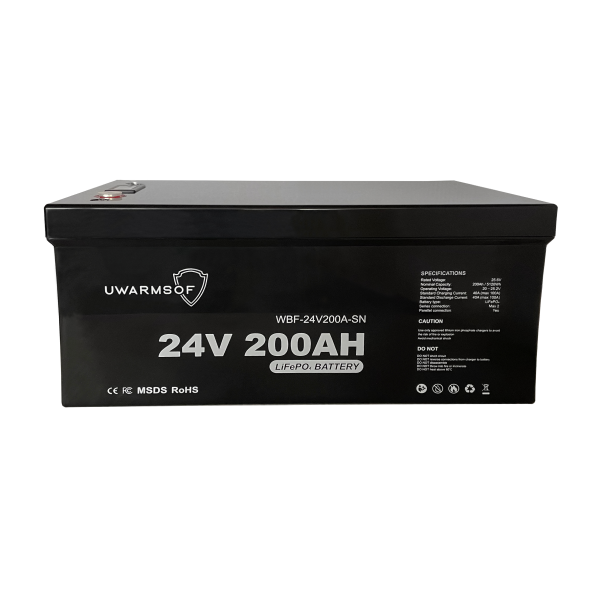Акумуляторна батарея UWarmSof LiFePo4 24V 200Ah з екраном - 3