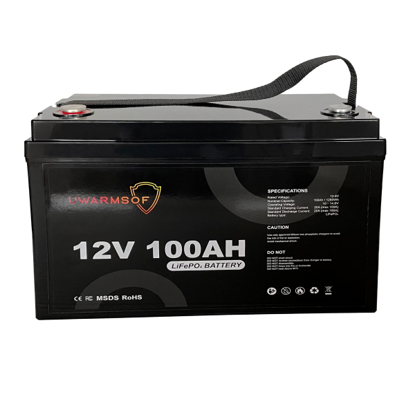 Акумуляторна батарея UWarmSof LiFePo4 12V 100Ah з Bluetooth