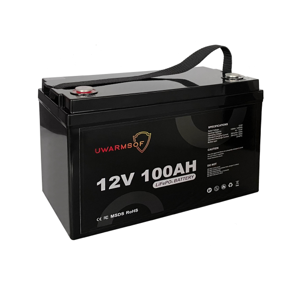 Акумуляторна батарея UWarmSof LiFePo4 12V 100Ah з Bluetooth - 2