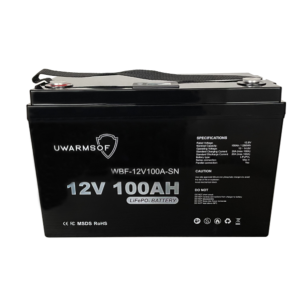 Акумуляторна батарея UWarmSof LiFePo4 12V 100Ah з екраном - 3