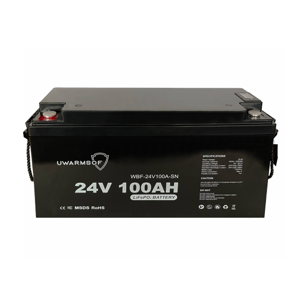Акумуляторна батарея UWarmSof LiFePo4 24V 100Ah з екраном - 4