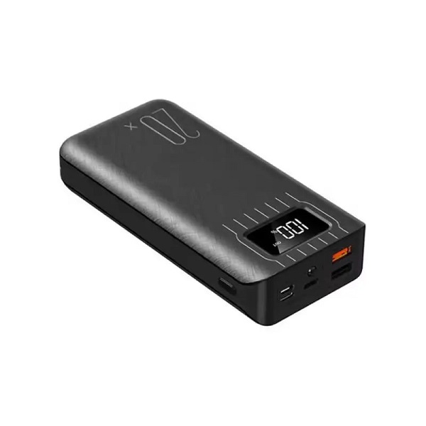 Універсальна мобільна батарея UWarmSof 20000mAh повербанк для смартфона та планшета з LED-дисплеєм Чорний