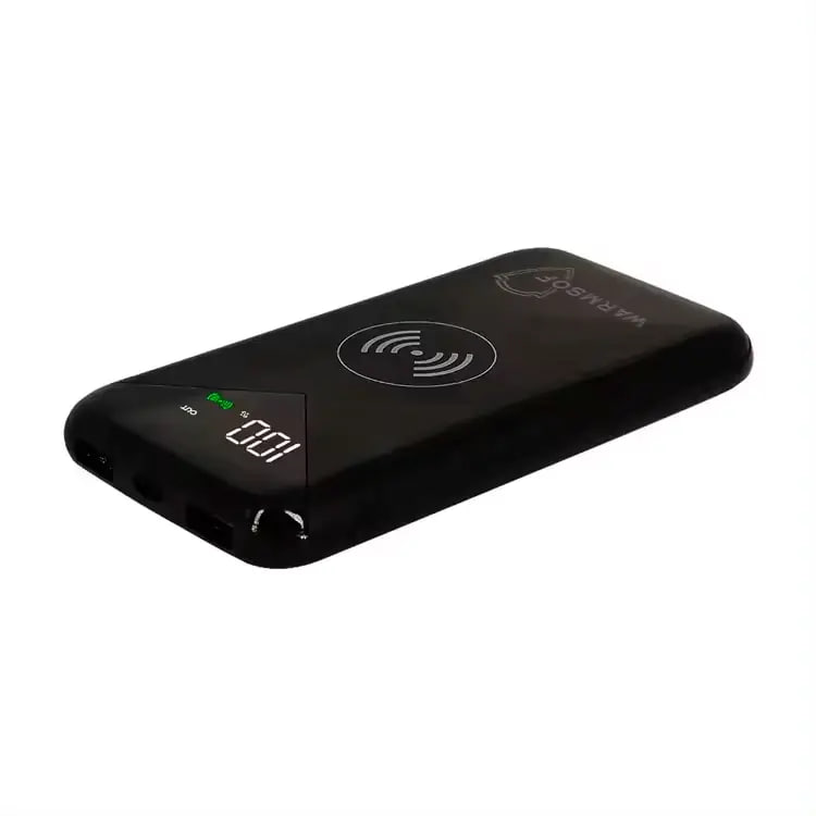 Повербанк з бездротовою зарядкою UWarmSof 10000mAh УМБ з швидкою зарядкою для смартфона LED-дисплеєм Чорний - 3