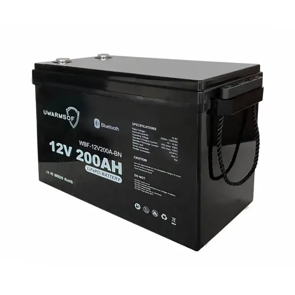Акумуляторна батарея UWarmSof LiFePo4 12V 200Ah з Bluetooth - 4