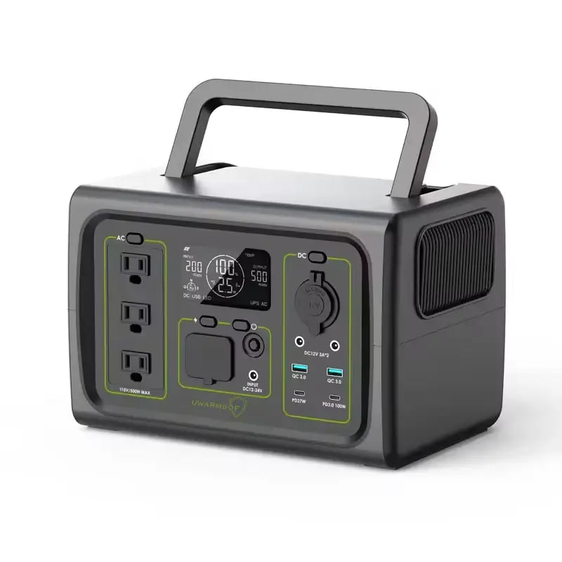 Портативна зарядна станція UWarmSof SGR-PPS600-5 600 Вт / LiFePO4 / 512 Вт⋅год