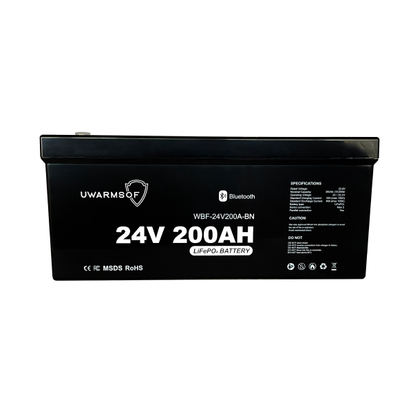 Акумуляторна батарея UWarmSof LiFePo4 24V 200Ah з Bluetooth