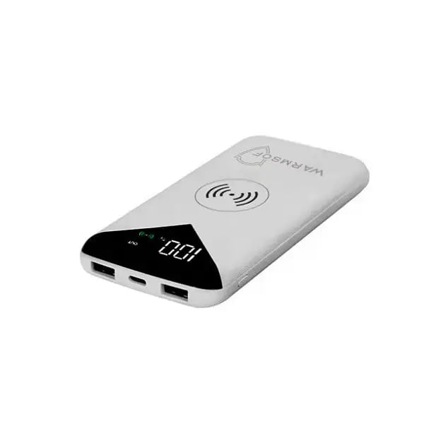 Повербанк з бездротовою зарядкою для телефону UWarmSof 10000mAh УМБ з швидкою зарядкою та LED-дисплеєм Білий - 3