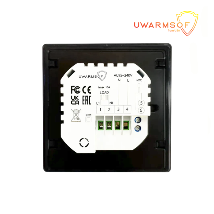Терморегулятор сенсорний програмований WiFi uWarmsof RegSof I511-B - 4